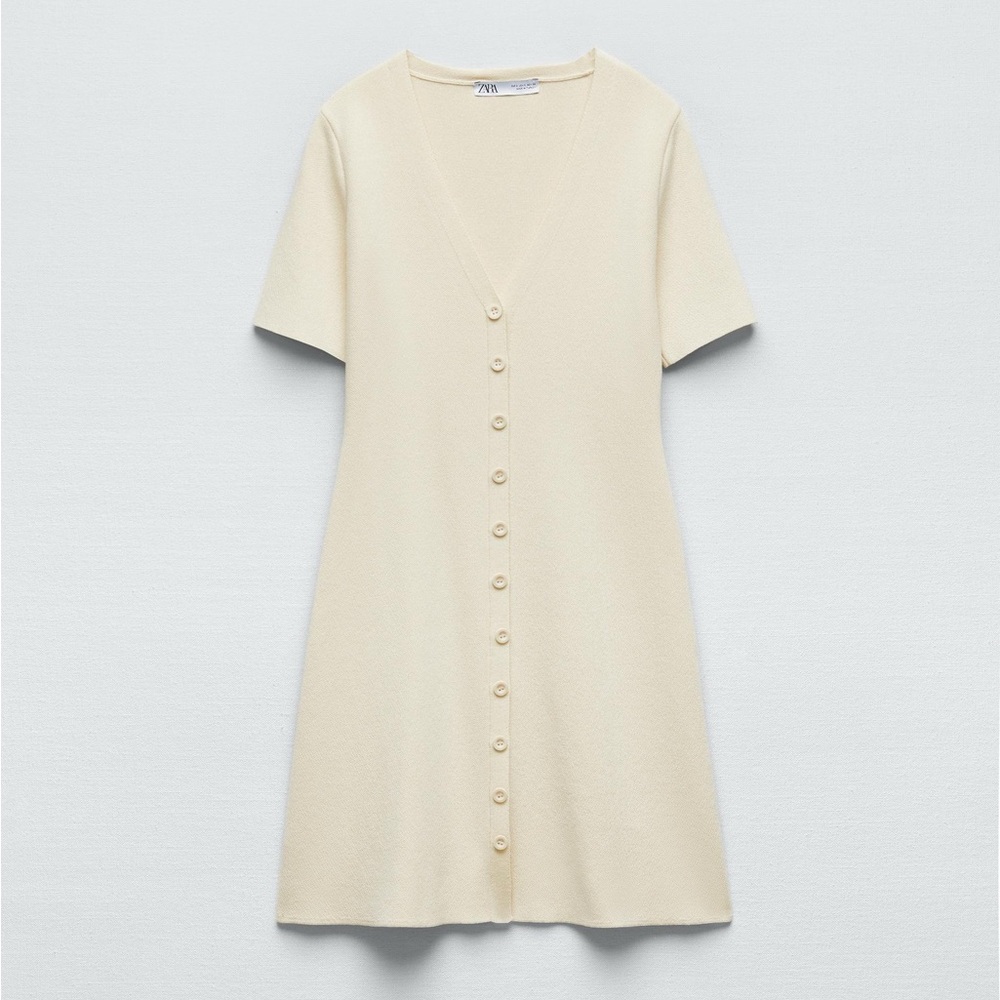 NWOT Zara Knit Mini Dress - Picture 3 of 4